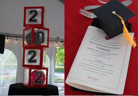 graduation program on table