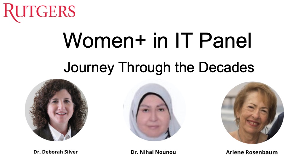 This picture shows three female pioneers in information technology.