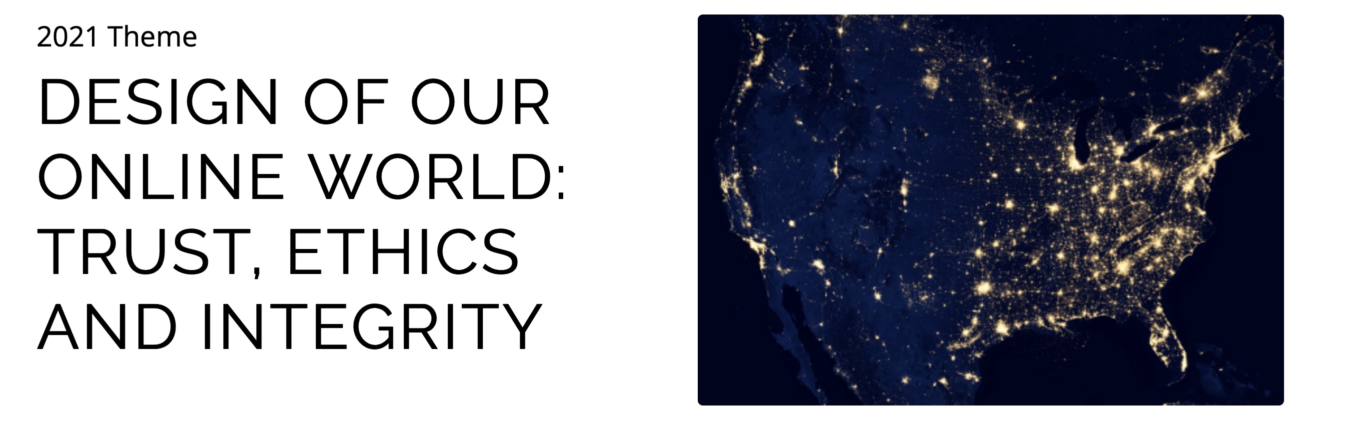 network of lights over a dark map of North America