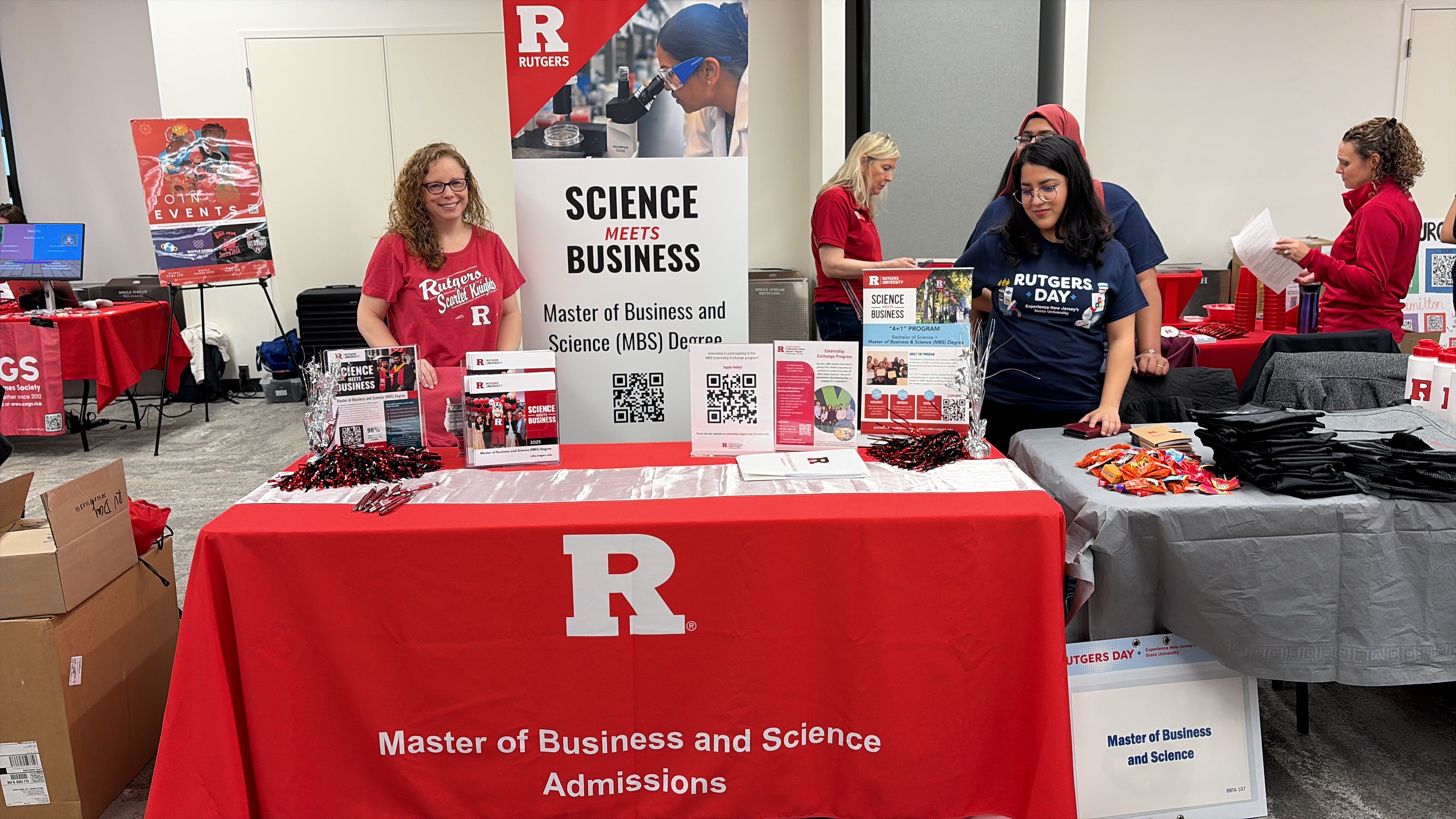 A booth at Rutgers Day