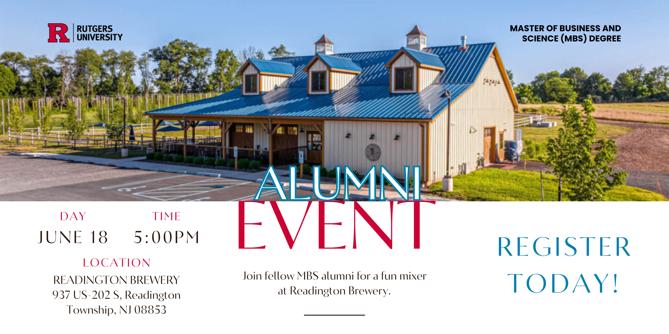 Alumni event- June 18 5pm