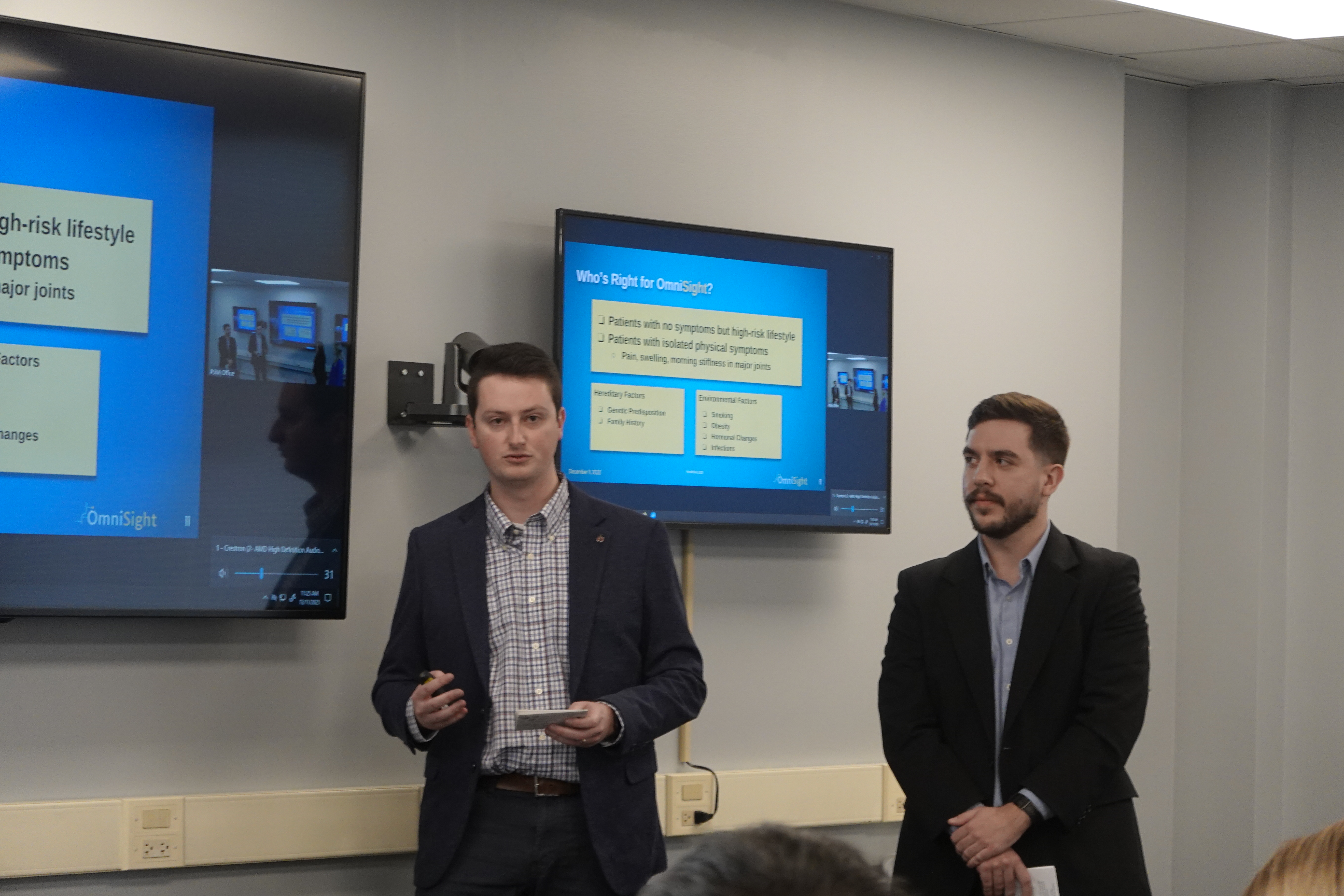 students presenting