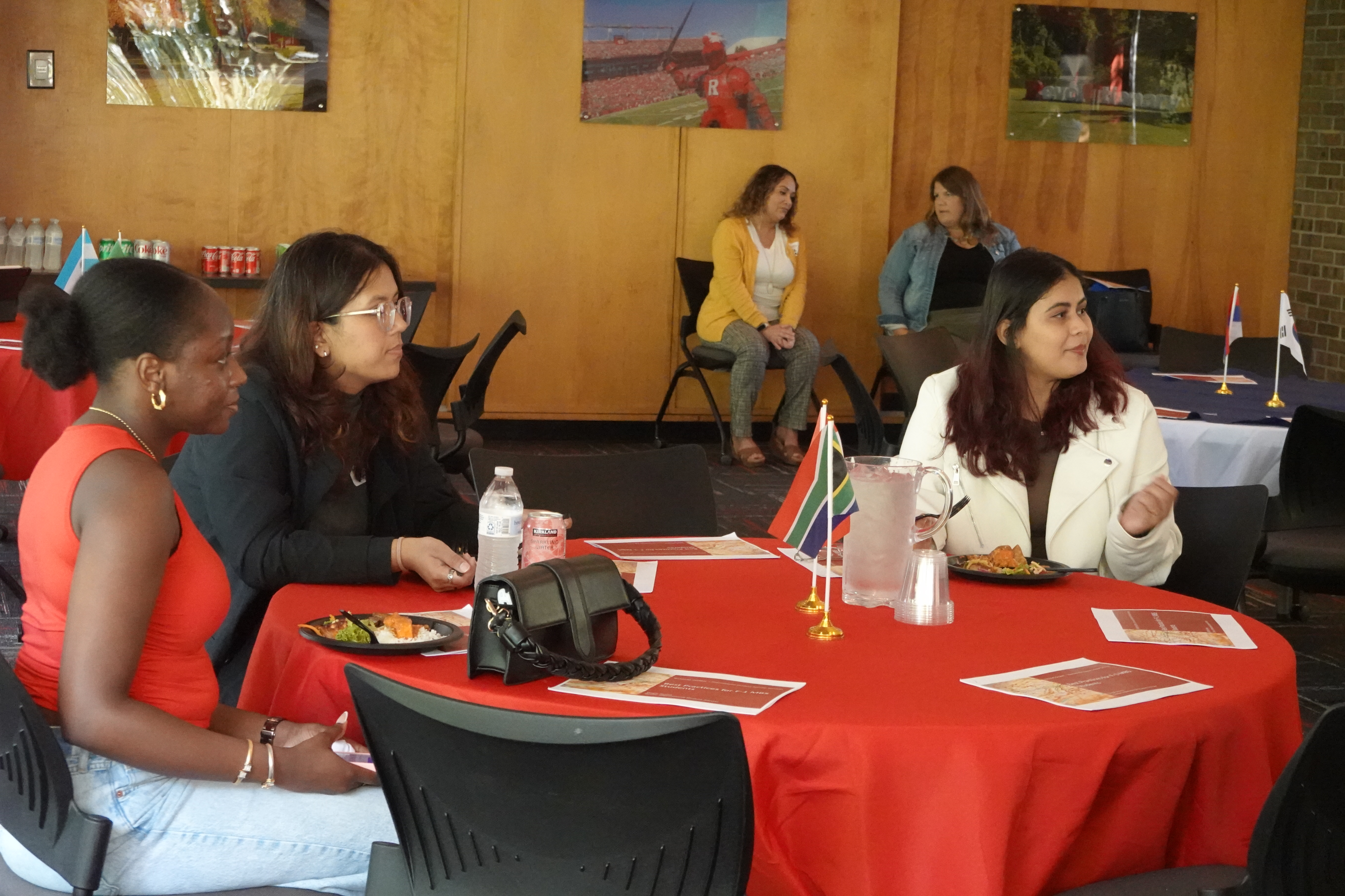 students sitting at table