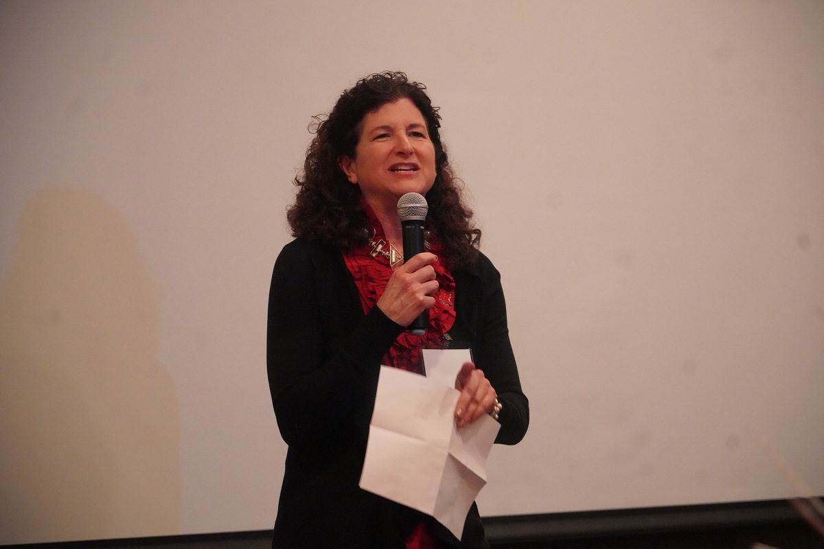 Executive director giving speech