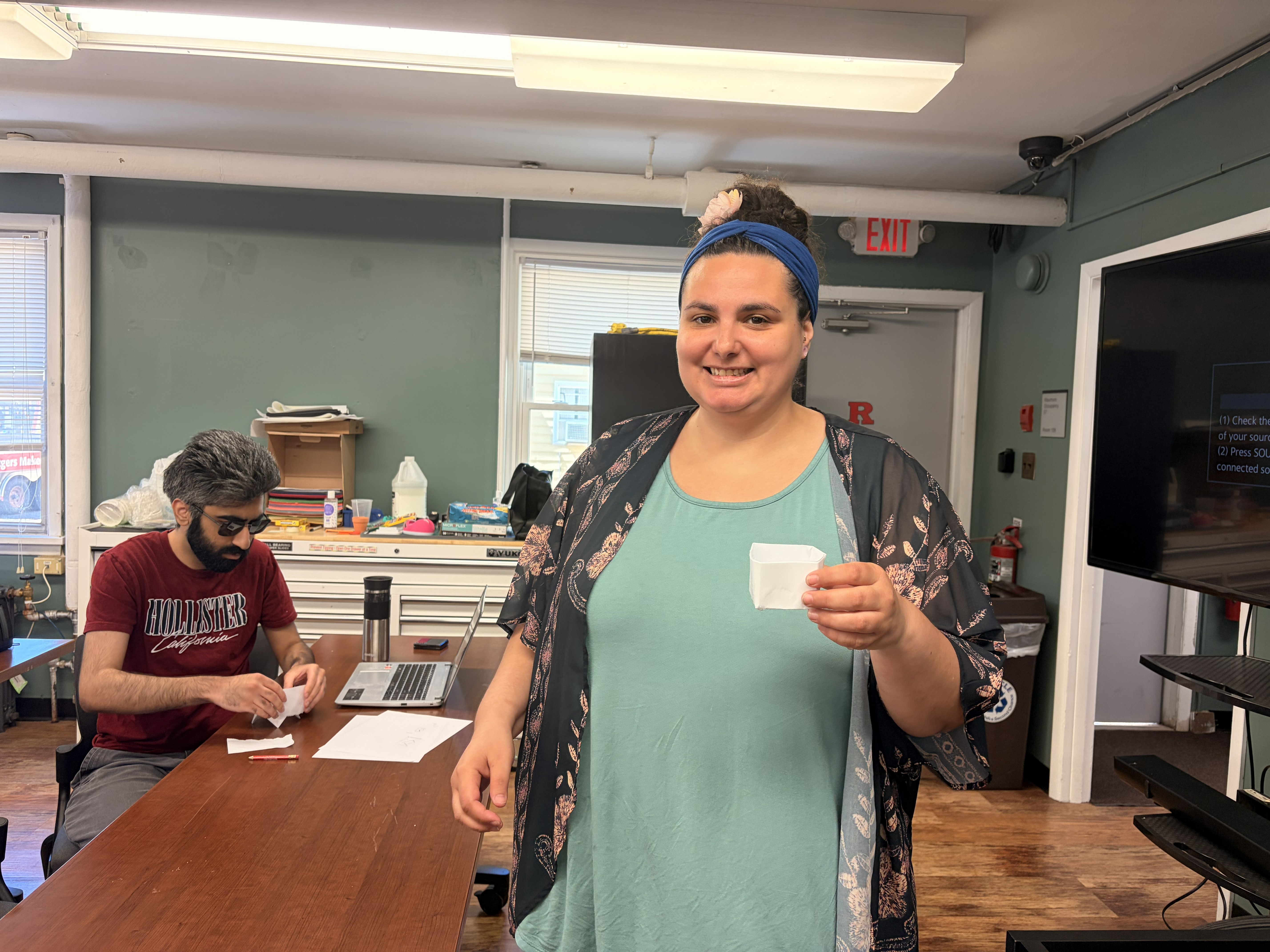 A student smiling for the camera
