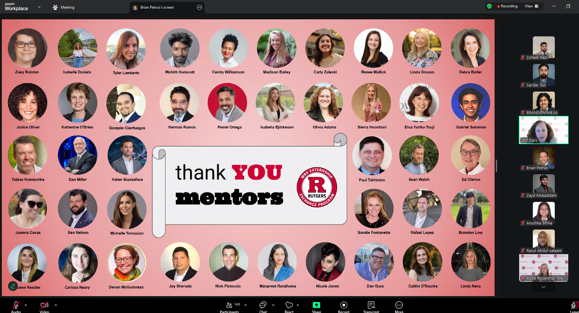 slide thanking mentors