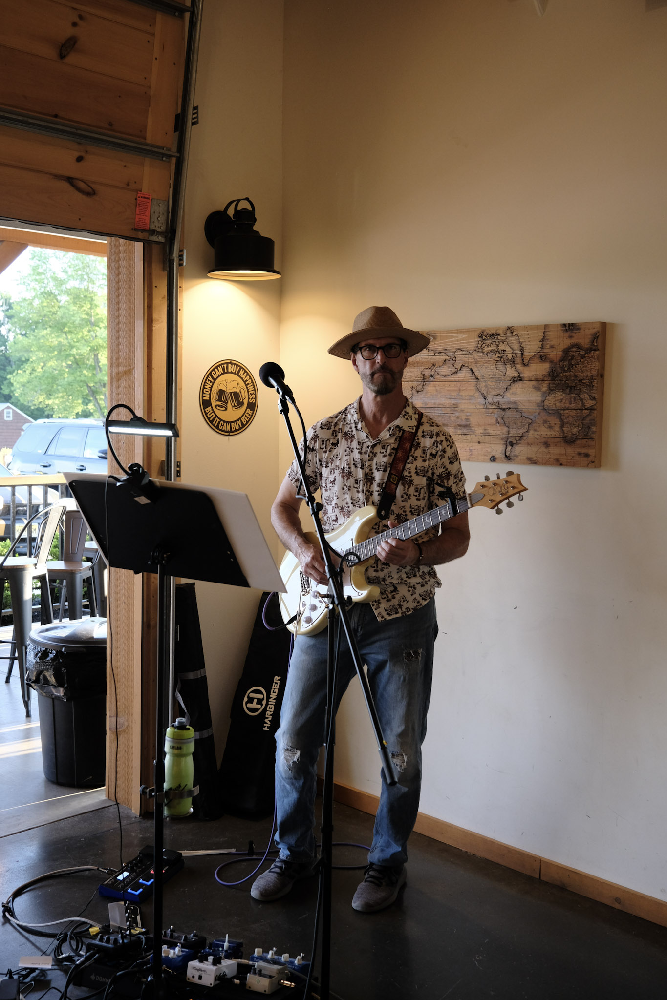 man playing the guitar