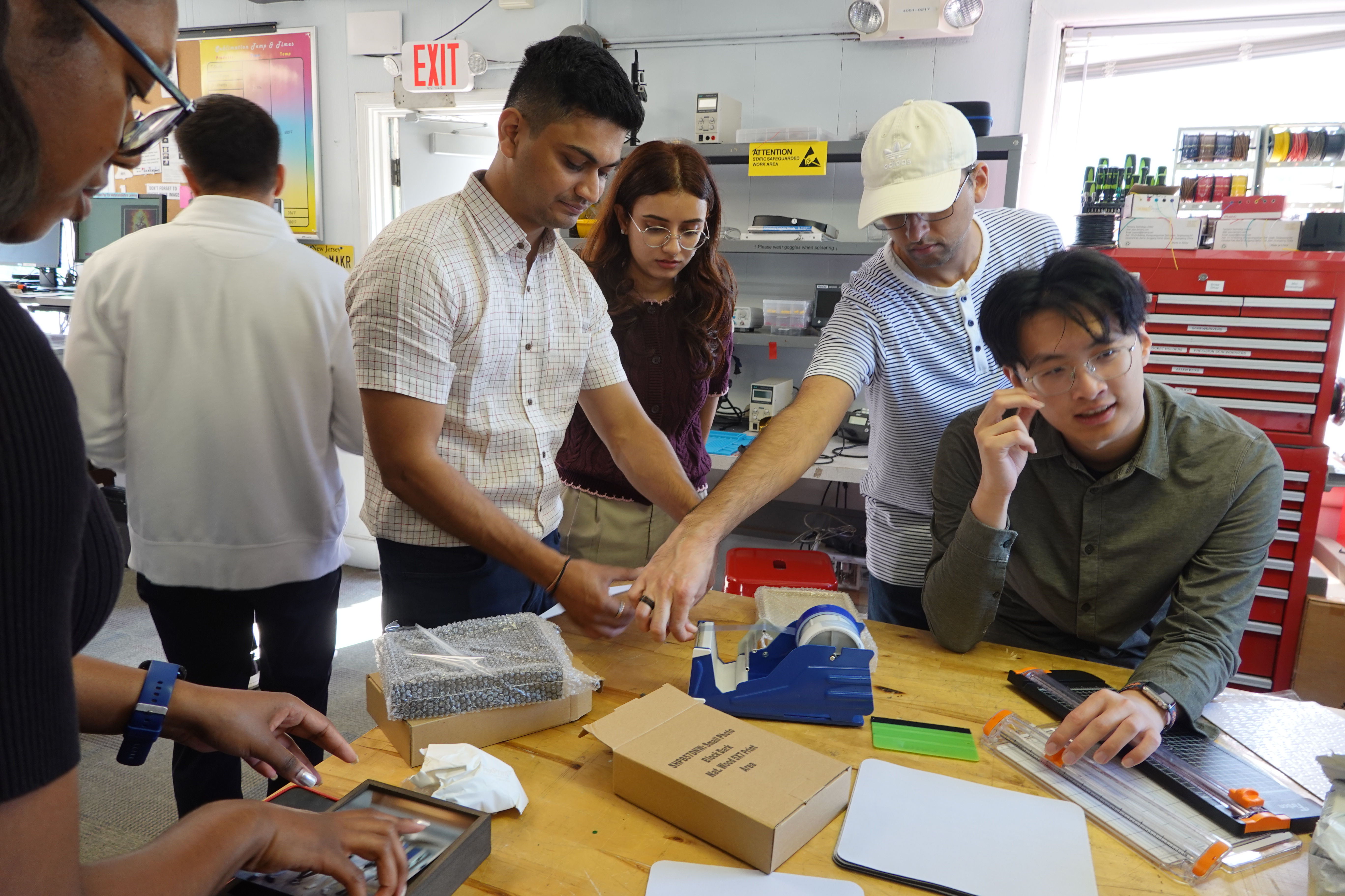 Students participating in an activity