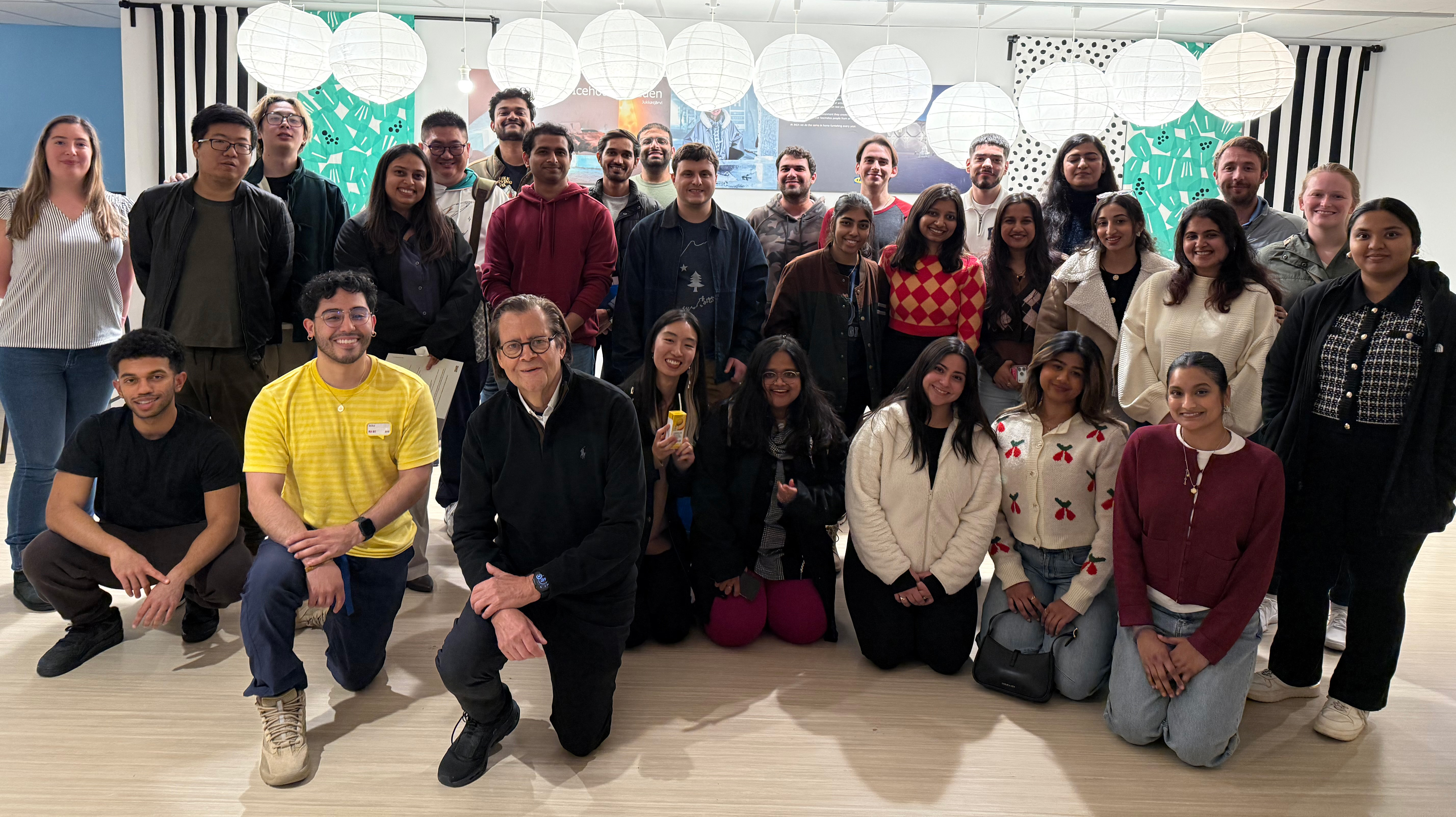 A group of Students and Professor at IKEA