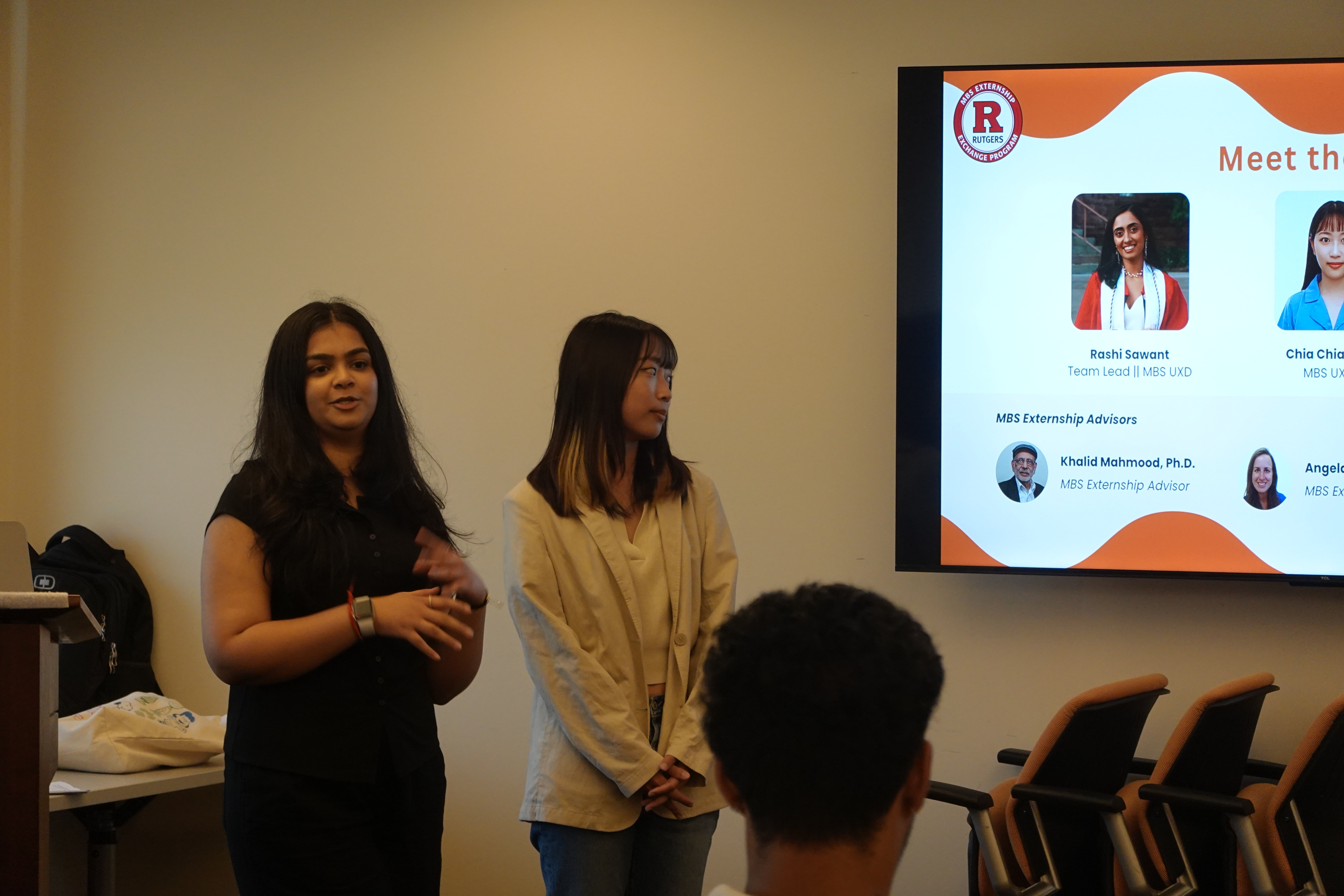 students presenting