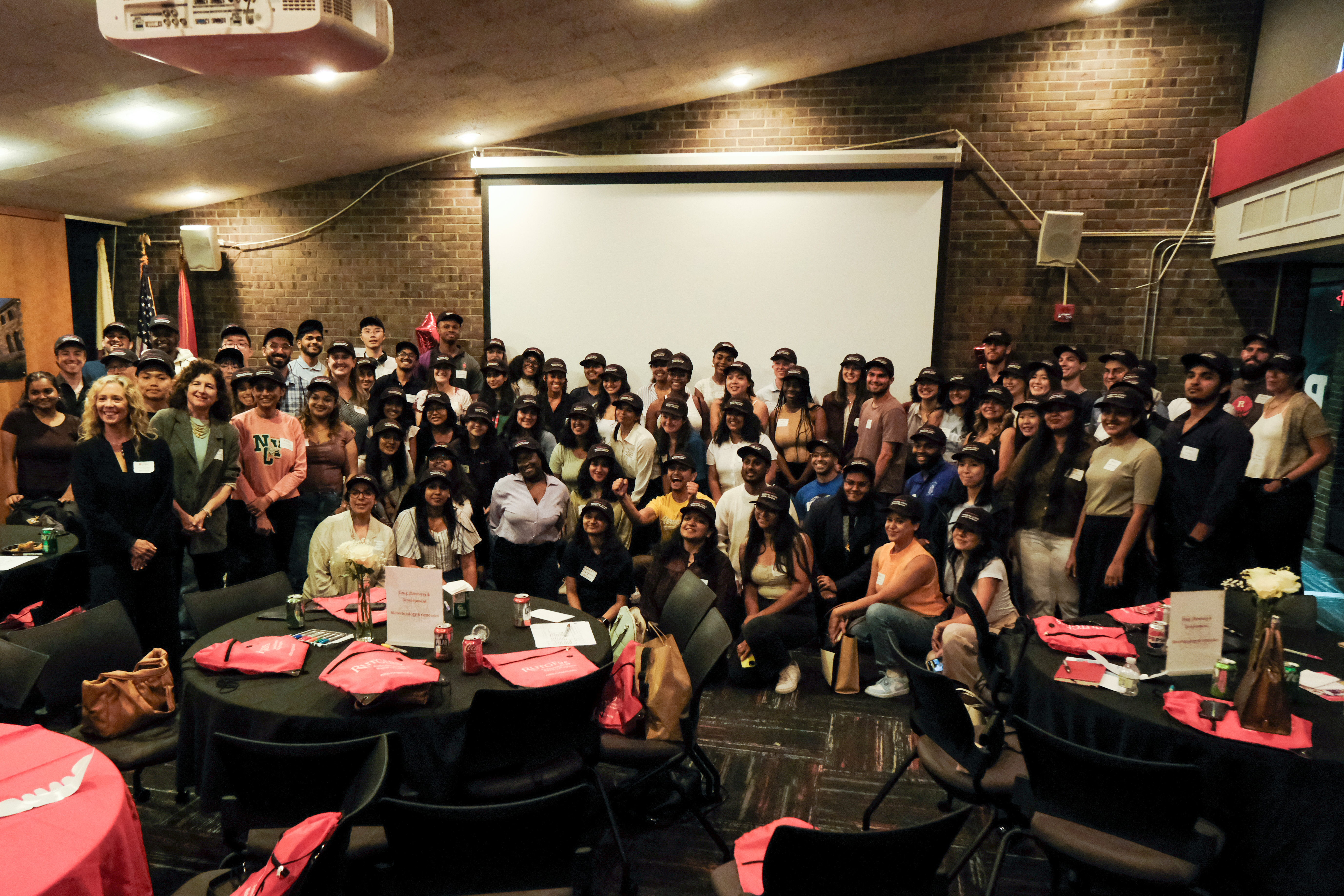 group photo of new students and faculty