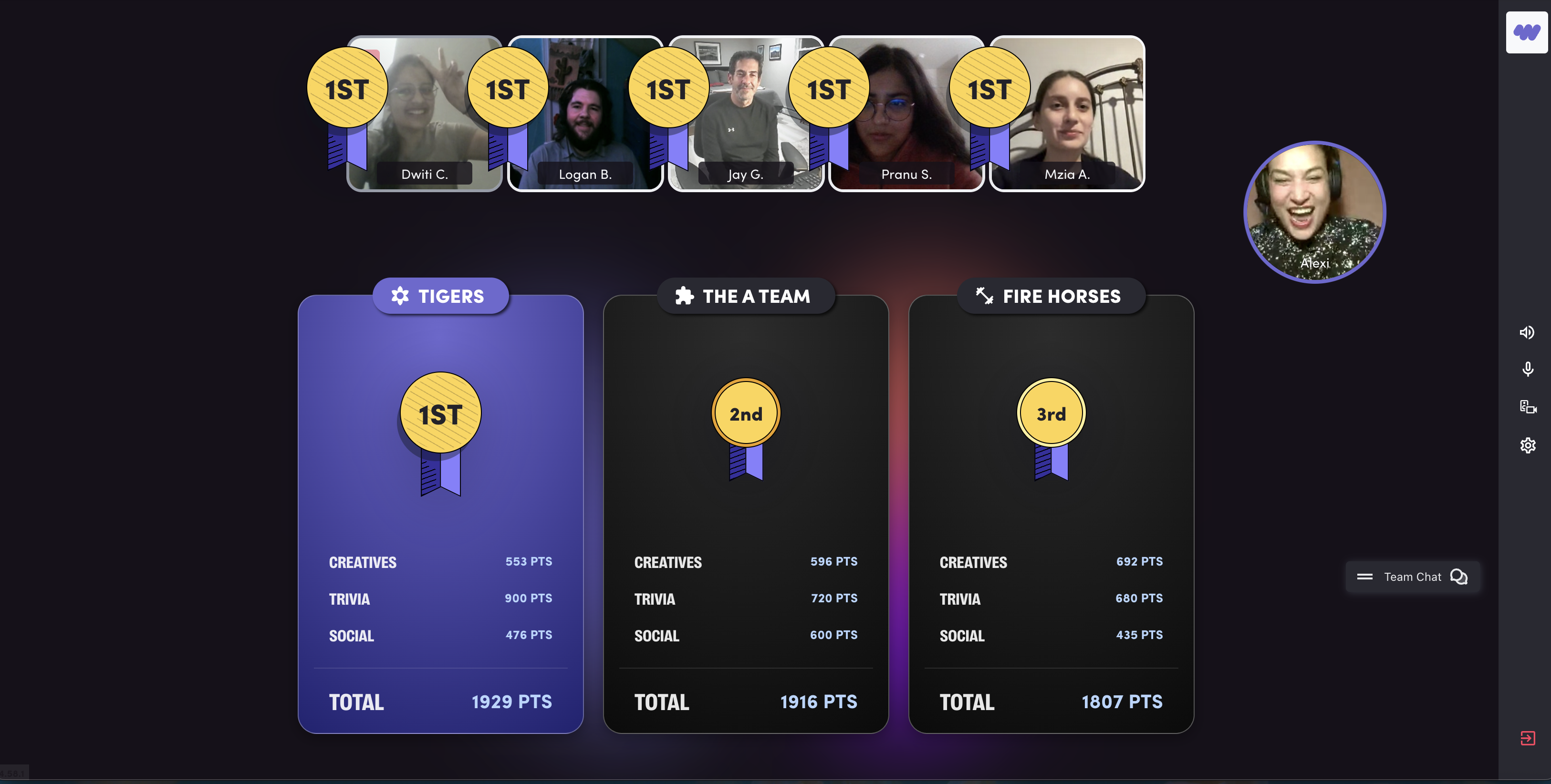 screenshot of holiday party