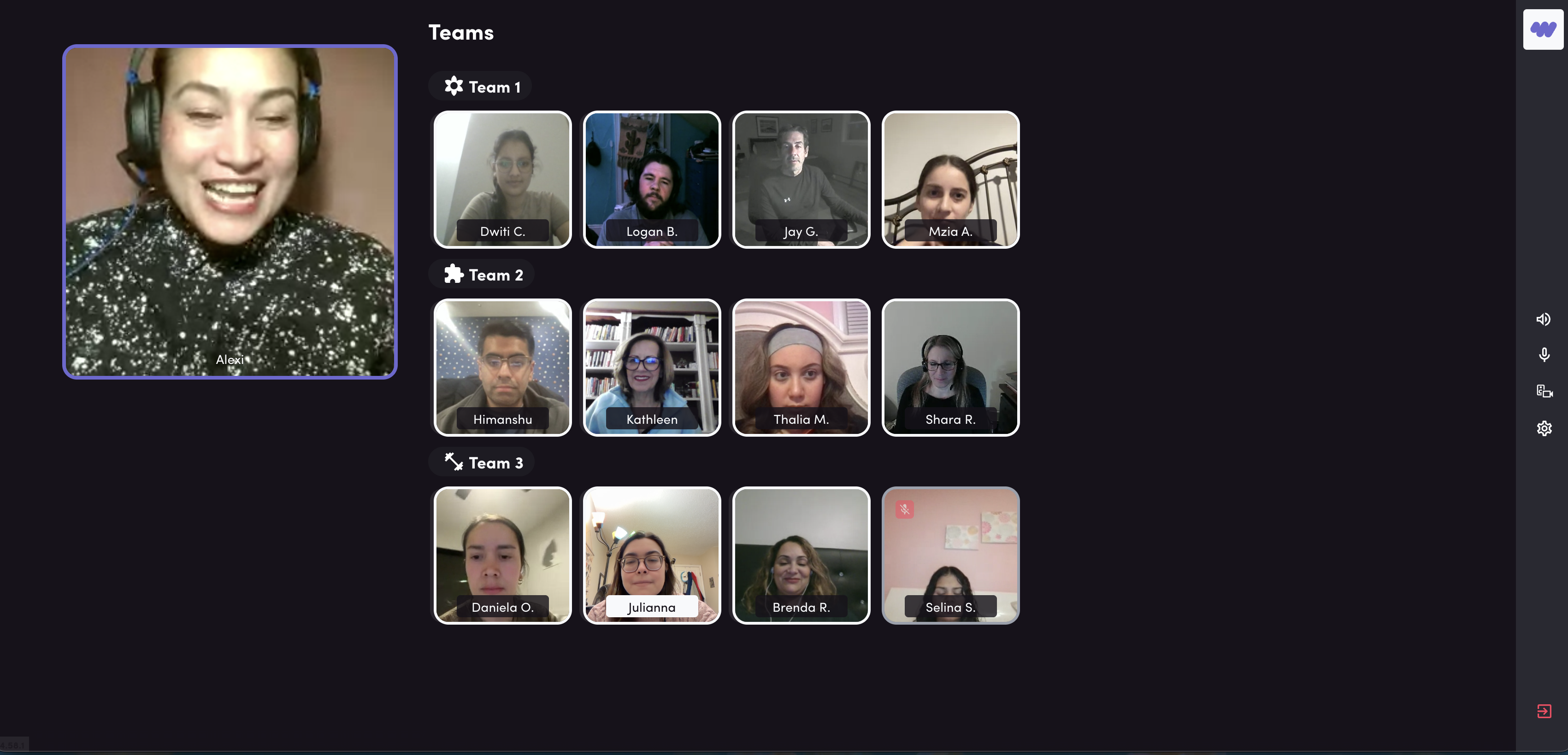 screenshot of holiday party