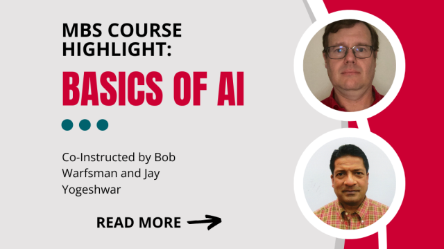 Graphic with title of article and photos of instructors