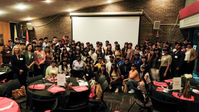 group photo of students and faculty