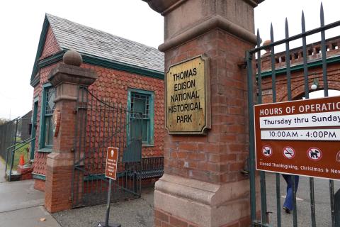 entrance to Thomas Edison National Historical Park